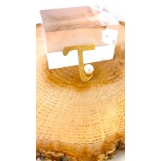 Μενταγιόν Μονόγραμμα ¨Τ" Χρυσό 14Κ με μαργαριτάρι (N217)